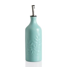 Ceramic Olive Oil Dispenser Bottle, 20 Oz Relief Opaque Oil Cruet Protec... - $38.99