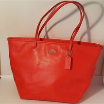 Bolso Hobo Grande Coach Naranja - $93.56