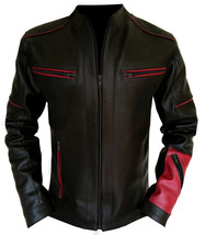 Men&#39;s Leather Jacket Faux Handmade Sanguine Model - $299.00