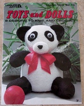 10-Page Booklet-8 Patterns TOYS AND DOLLS Knit & Crochet-Turn-a-Bonnet Doll+ - $8.00