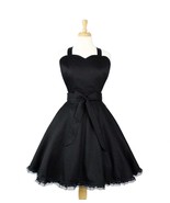 Plus Size Pinup Lace And  Black Full Circle Vintage Inspired  Apron - £33.83 GBP