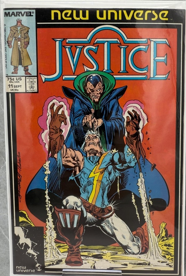 JUSTICE 11 MARVEL JVSTICE NEW UNIVERSE COMICS FIRST APPEARANCE BECTON 1986 - $4.99