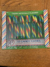 Cherry Candy Canes-1 Box Of 12 Candy Canes 4.23oz-SHIPS SAME BUSINESS DAY - $14.73