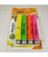 Brite Liner Highlighter Chisel Tip Assorted Colors Fluorescent By BIC Ne... - $11.28