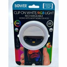 Bower WA-RGB250 RGB Clip-On Selfie LED Ring Light for Smartphones - £11.76 GBP