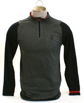 Spyder ProWeb Gray &amp; Black 1/4 Zip Long Sleeve Pullover Shirt Men&#39;s NWT - £71.84 GBP