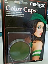 Mehron Green Makeup Greasepaint Color Cups Green .5 oz  USA  Mehron - £2.37 GBP