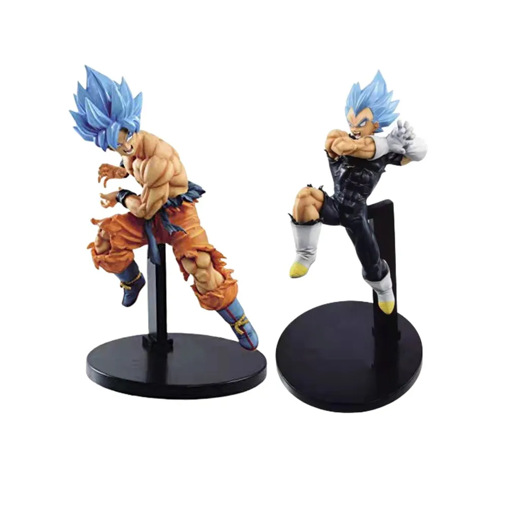 Bandai Anime Dragon Ball Z Super Saiyan Son Goku VS Vegeta Action Figures Goku - £20.49 GBP+