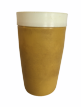Royal Satin Therm-O-Ware Drinking Tumbler Insulated Cup Harvest Gold Mid Century - £3.15 GBP