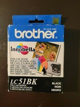 Brother Innobella LC51BK Black Ink Cartridge Expiration 5/2009 (NOS) - £7.85 GBP