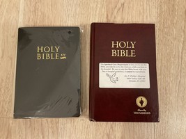 Set of 2 Holy Bible KJV Old and new Testaments + The Gideons 2013 - £13.41 GBP