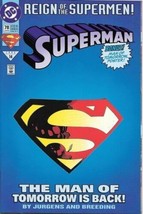 Superman Comic Book 2nd Series #78 Die-Cut Cover DC Comics 1993 VERY HIGH GRADE - £3.18 GBP