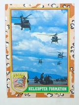 1991 Topps #15 Helicopter Formation Operation Desert Storm Military Trading Card - £0.78 GBP
