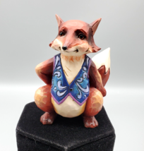 Jim Shore Fox Figurine Heartwood Creek 2010 Hand Painted 3 1/4&quot; T VG Condition - £12.41 GBP