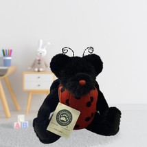 Boyds Bears Lady B Bug Plush Ladybug Costume Black Red Weighted Limbs Bottom 10” - £12.53 GBP