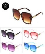 Oversized Square Flat Big Lens Womens Sunglasses Vintage Retro Frame - $12.99