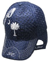 AES Embroidered Navy/White Mesh South Carolina SC Myrtle Beach Ball Hat Cap (TOP - £7.89 GBP