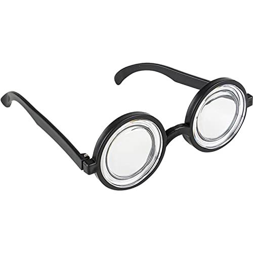 Funny Nerd Thick Lense GEEK GLASSES Professor Bookworm Cosplay Costume Accessory Item image 2
