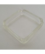 Vintage MCM Glass Ashtray 3.75&quot; Square  Ash Tray  Mid Century Modern Chi... - $5.93