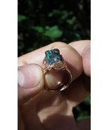 Electroformed copper Australian Opal ring - $94.22 CAD