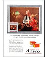 1958 Ansco &quot;AnscoChrome&quot; Film PRINT AD Boy Dressed with Toy Gun &amp; Holste... - $9.49
