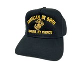 Marine By Choice U.S. Marines Men&#39;s Hat Ball Cap One Size Black 100% Cotton - £14.23 GBP
