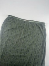 J. Jill Maxi Skirt Womens Medium Dk Green Blue Paisley Lightweight Elast... - $26.87