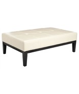 Safavieh Hudson Collection Bleecker White Leather Cocktail Bench - $452.99