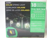 BRAND NEW SunForce 36&#39; 18-Bulbs Solar LED String Lights Auto Dusk to Dawn - £33.39 GBP