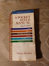 A Pocket Style Manual 4th Edition By Diana Hacker 2004 Spiral Bound Pape... - £6.32 GBP