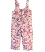 SNOZU Pink Ski Overalls Unicorn Bibs Winter Snow Pants Girls 4T Outdoor ... - $26.12