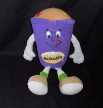12&quot; Vintage 1999 Dairy Queen Dq Blizzard B EAN Bag Promo Stuffed Animal Plush Toy - £11.45 GBP