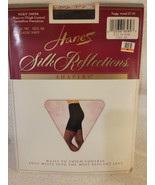 NEW HANES SILK REFLECTIONS SHAPERS SANDALFOOT NAVY AB WAIST TO THIGH New! - £6.04 GBP