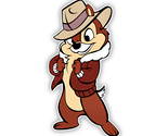 Chip and Dale Rescue Rangers Chipmunk Sticker Vinyl Decal Waterproof Lap... - $4.50+