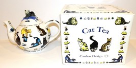 2004 Paul Cardew Porcelain Pussy Cat Where Have You Been Cat Tea Pot In Box - £40.18 GBP