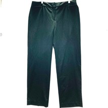 Liz Claiborne Womens Pants Sz 16 Black Audra Work Dress Casual Straight ... - $17.46