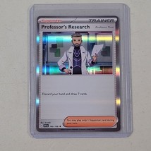 Pokemon Card Scarlet &amp; Violet Professors Research Trainer 190/198 Rare Holo NM/M - £5.43 GBP