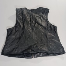 Valerie Stevens New Zealand Lambskin RN#13711 Women’s Black Leather Vest Size M image 11