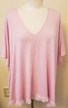 Johnny Was Wool/Cashmere Poncho One Size Pink - $178.18