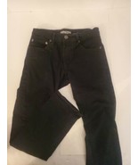 LEVIS 216 Jeans 12 Black Skinny Fit Denizen Boys Adjustable Waist 26x26 - £11.00 GBP
