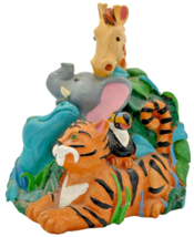 Zoo Animals Savings Coin Bank Vintage Figi Graphics Resin Great Conditio... - $478.11 MXN