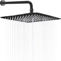 HarJue 12 Inch Rain Shower Head With 15 Inch Extension, Oil Rubbed Bronz... - £27.47 GBP