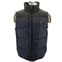 Polo Ralph Lauren Down Vest Mens Vintage Black Blue Puffer RL/150 Skiing... - $112.10