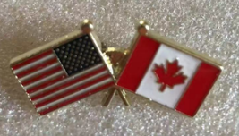 6 Pack of USA &amp; Canada Friendship Lapel Pin - £14.87 GBP