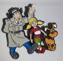 Inspector Gadget Characters 1&quot; Tall Metal Enamel Pin Penny &amp; Brain The Dog RETRO - £7.81 GBP