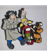 Inspector Gadget Characters 1&quot; Tall Metal Enamel Pin Penny &amp; Brain The D... - £7.91 GBP