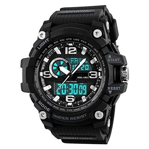 Analogue - Digital Men&#39;s Watch (Black Dial Black Colored Strap) - $30.28