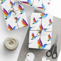 Hummingbird Rainbow Premium Eco Friendly Decorative Gift Wrapping Paper - $14.85+