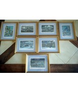 Lot (7) Ernst Geissendorfer Small Framed Art Prints / Cards (signed) W. ... - £46.19 GBP