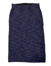 Old Navy Size XS Blue Pencil Skirt Knit Heather Midi Pull On Office Work - £9.65 GBP
